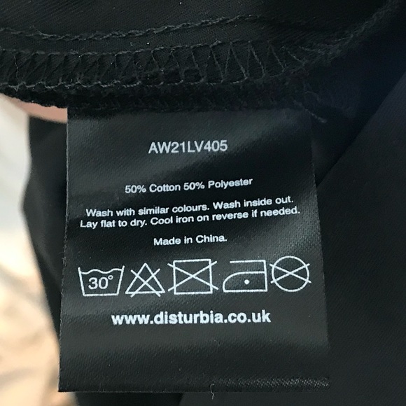 NEW Disturbia Magadalene Midi Dress Black UK 8/US 4 - Picture 7 of 10